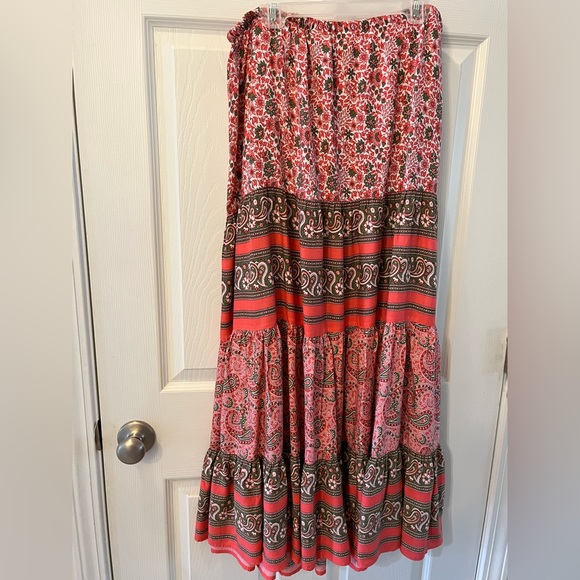 White Stag Full Colorful Flared Skirt - Picture 3 of 11